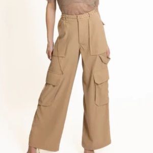 CARGO PANTS size M cream color brand new